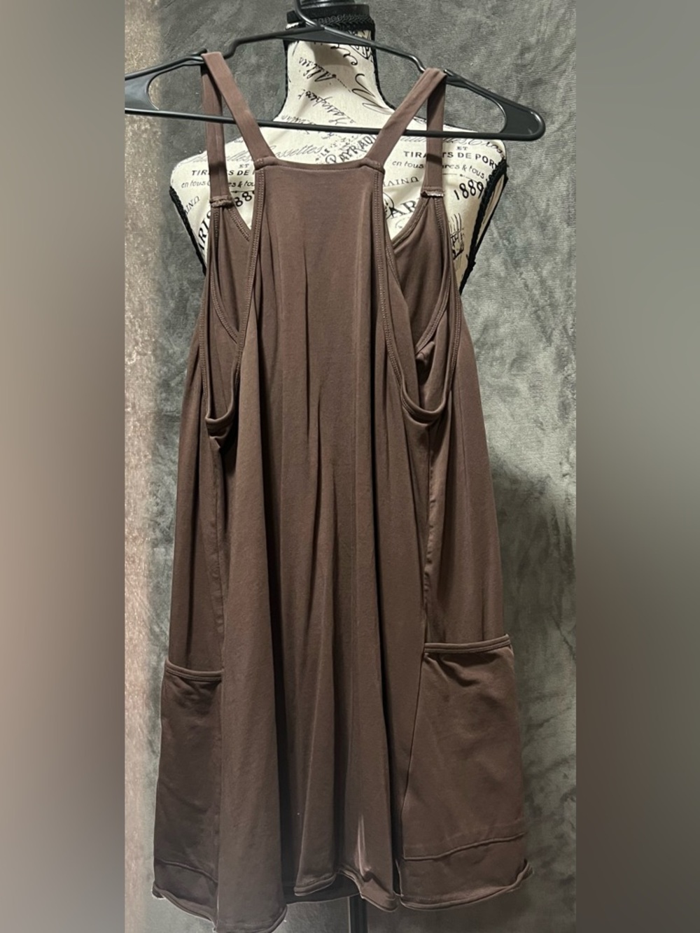 Women’s Coffee Athletic Dress With Body Shaper Attached Inside NWOT Size M - Picture 10 of 10